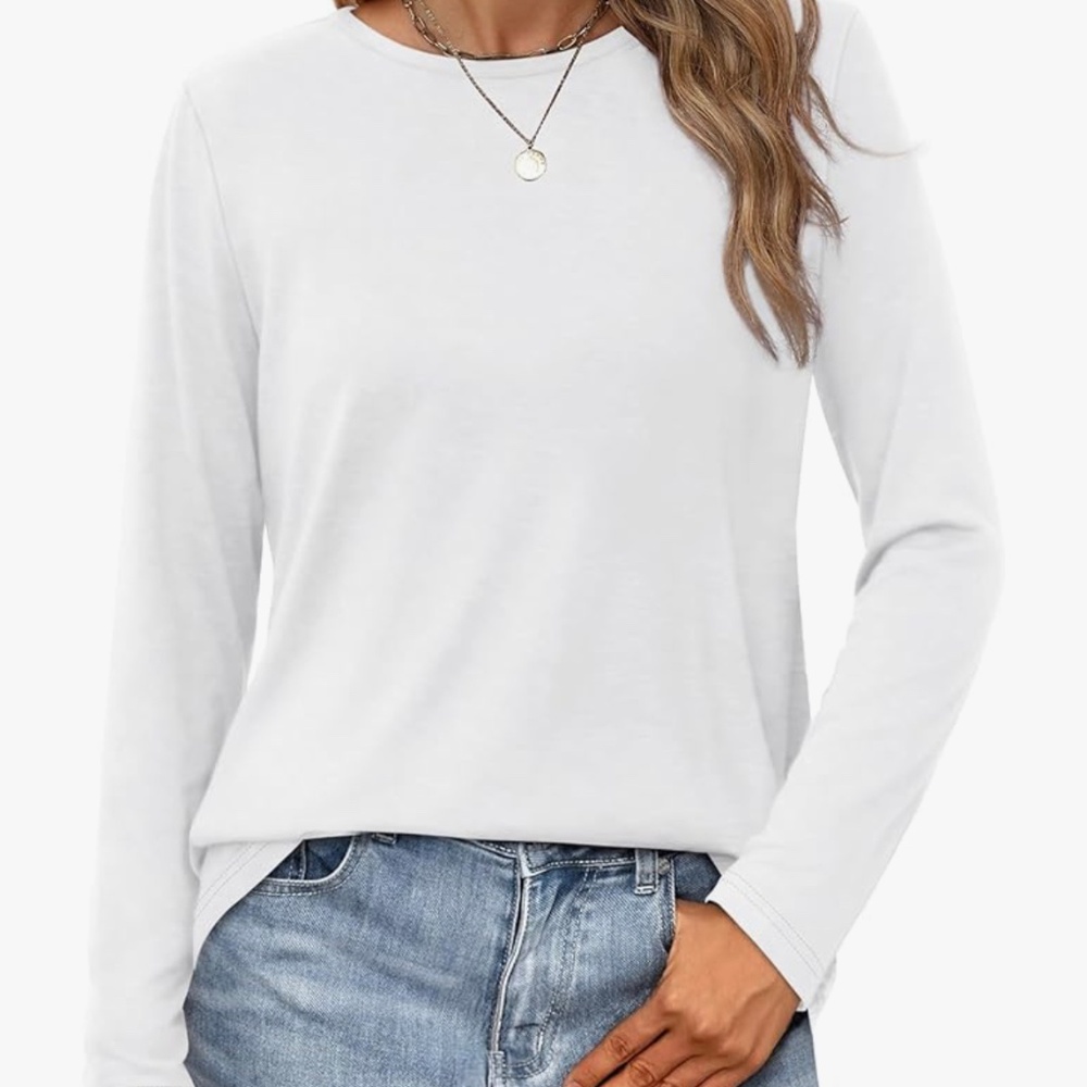 Fall crew neck loose fit shoulder ruched